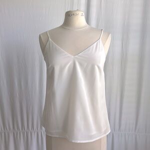 Sheer white camisole